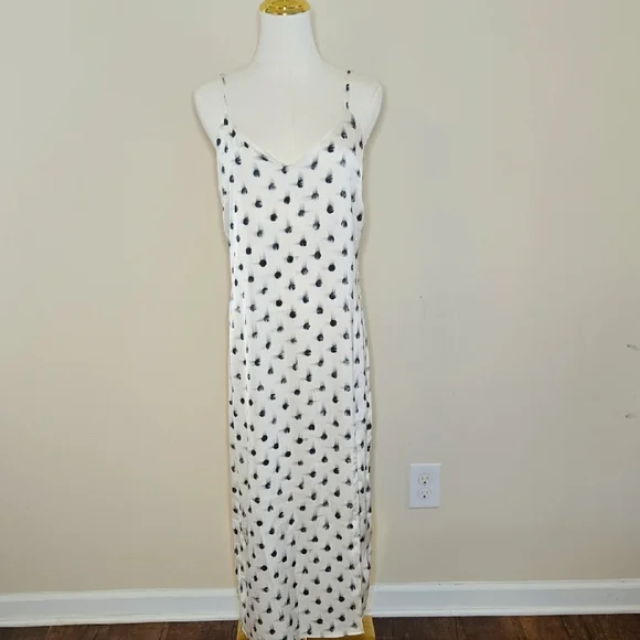 princess polly baby blue dress 80's Polka Dot Black Slip Dress